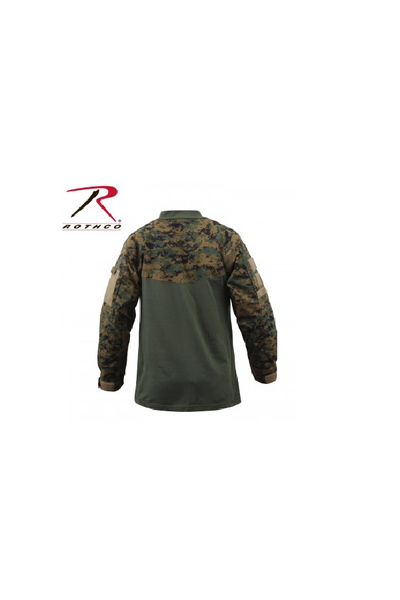 Rothco combat shirt Digital Woodland - Tactical-Canada